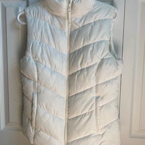 aeropostale girls white puffer vest